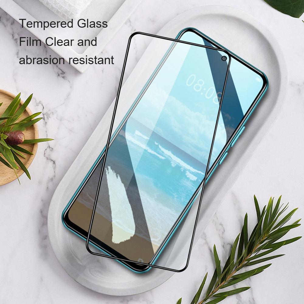 AMORUS 2Pcs/Pack Tempered Glass Film for Oppo Reno8 5G (Global Version)/Reno8 5G,Silk Printing Full Glue Secondary Strengthening Full Screen Protector