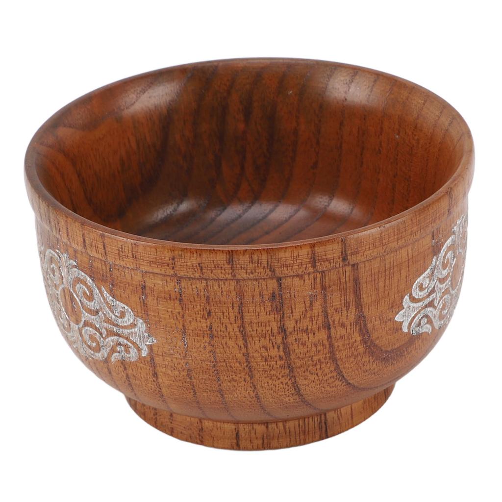 Миска из кислой древесины ююбы, защищающая от ожогов, для риса, еды, молока, чая, супа.