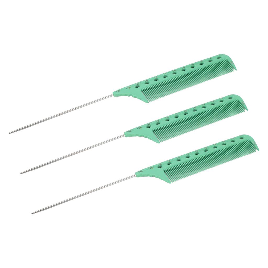 3 шт. Расческа с хвостиком крысы Профессиональная Эргономичная Портативная Расческа для начеса Инструмент для укладки для Густых Вьющихся Длинных волос