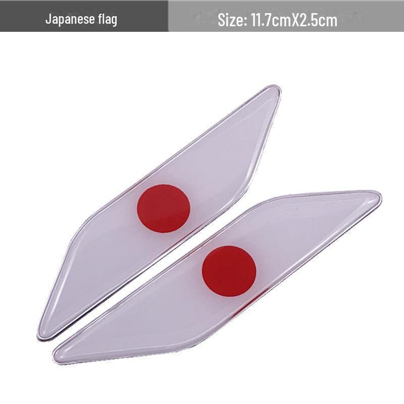 Декоративная металлическая наклейка для крыльев европейского автомобиля - Германия Франция Италия Канада