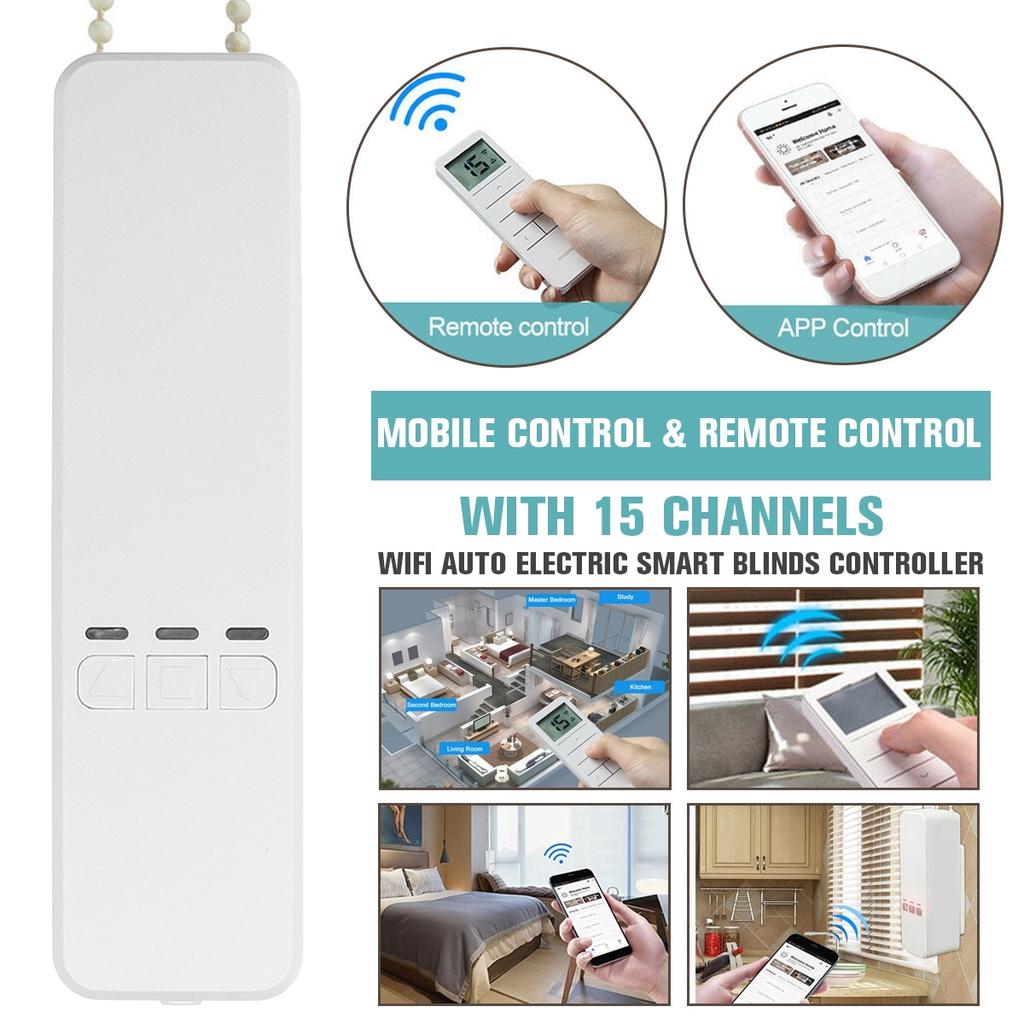 AUGIENB Комплект для автоматизации умных жалюзи WIFI Электрические умные моторизованные оконные жалюзи с дистанционным управлением через приложение