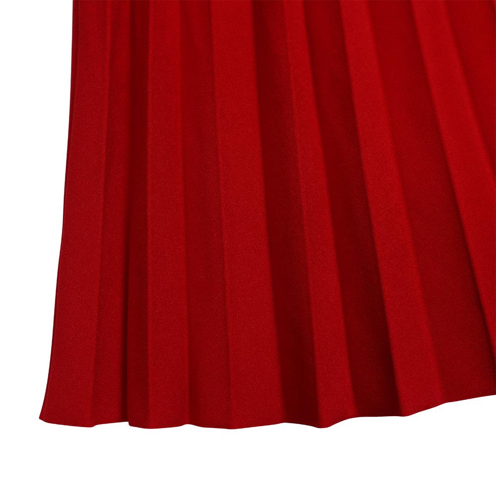 JKASHDK Women's Fashion Spring Autumn Plus Size Solid Color Print Long Sleeve High Waist Casual Dresses