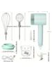 1pc Egg Beater Automatic Cake Baking, USB Rechargeable HandheldEgg Beater For Whizzing, Stirring, And Beating Cream, Electric Ga