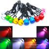 Eagle Eye LED Motorcycle Mirror Headlight with Flashing Ghost Fire Colors
