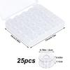 25Pcs Empty Bobbins Spools Clear Sewing Machine Bobbins Spools Plastic Storage Box For Household DIY Sewing Accessories Tools