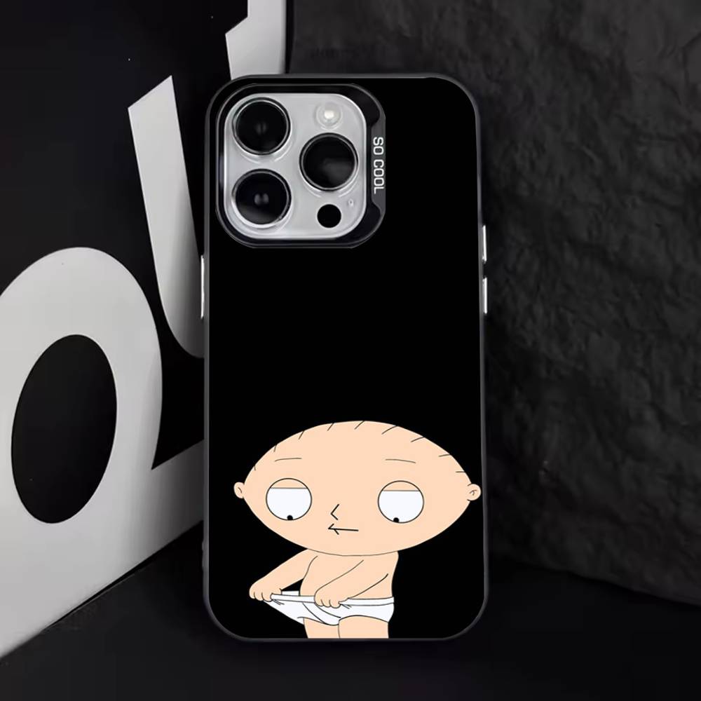 F-Family Смешной G-Парень Для iPhone 17,16,15,14,13,12,11,Pro,Max,Plus,E,Air,Mini Черный ТПУ Чехол для Телефона