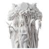 The Triple Goddess Sculpture Celtic Sacred Moon Triple Goddess Mother Maiden Crone Under Tree of Life Statue Hecate Brigid Decor Garden SculptureA