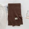 100% Wool Scarf Winter New Solid Color Warm Women's Scarf Fashion Versatile Knitted Scarf for Men and Women