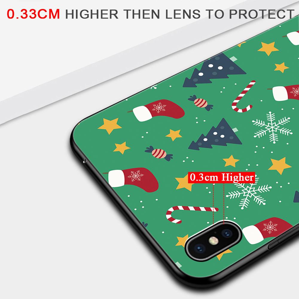 Мягкий рождественский чехол с Санта-Клаусом и снеговиком из ТПУ, силиконовый чехол