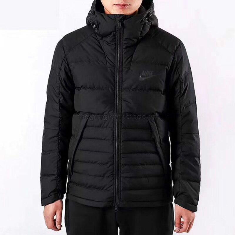 Nike Зимняя мужская куртка с капюшоном NSW Down Fill, черная 806862-010