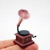 1 шт./1 набор Кукольный домик Миниатюрный Ретро Граммофон Мини Фонограф Пластинка Имитация Граммофона Поделки Домашняя Модель Игрушки Декор