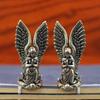 Goddess Angel Figure Home Decor Guardian Angel Statue Decoration Retro Home Decor Desktop Tea Pet Craftwork Bronze Ornament