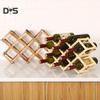 Folding Red Wine Rack Wooden Durable Grape Liquor Holder Home Supply
