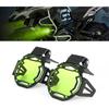 2 PCS Motorcycle Fog Light Cover Bulb Light Guards Protector for R1200GS F800GS R1250GS F850GS F750GS ADV(Yellow)