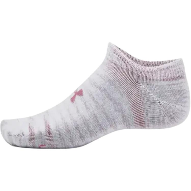 Under Armour Ankle Socks Unisex 3 Pack Pink 1382623-101