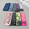 Magnetic Luxury Matte Translucent Armor Shockproof Case for IPhone 16 15 14 13 12 Pro Max for Magsafe Wireless Charge Cover