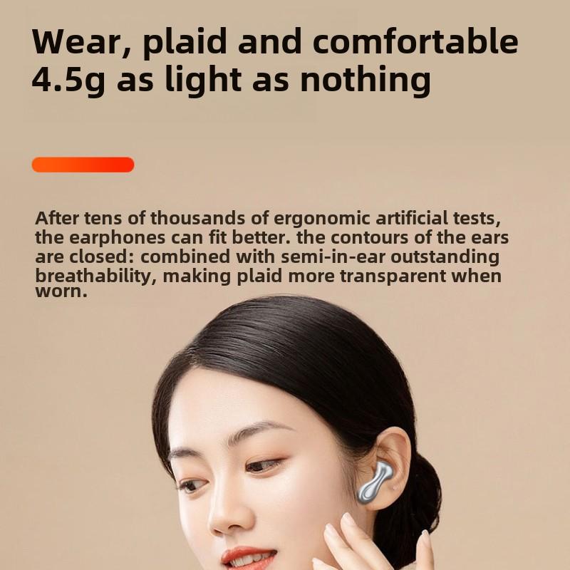 Wireless Bluetooth Headphones TWS Wireless Noise Cancelling Mini Ultra Long Life Semi-in-ear Headphones