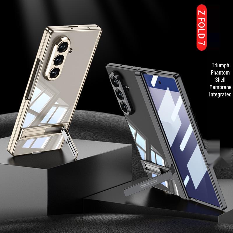 Магнитный чехол-шарнир Samsung Z Fold7 - Прозрачная защитная крышка с подставкой Triumph