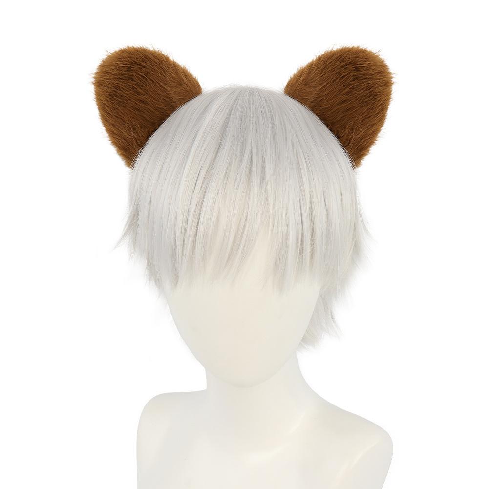Original bear ear headband, realistic animal ear design cos Multicolored panda ear plush hair accessories