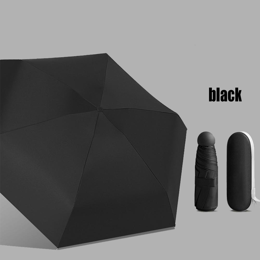 Зонт-капсула двойного назначения, защита от дождя и солнца, складной дорожный портативный мини-зонт