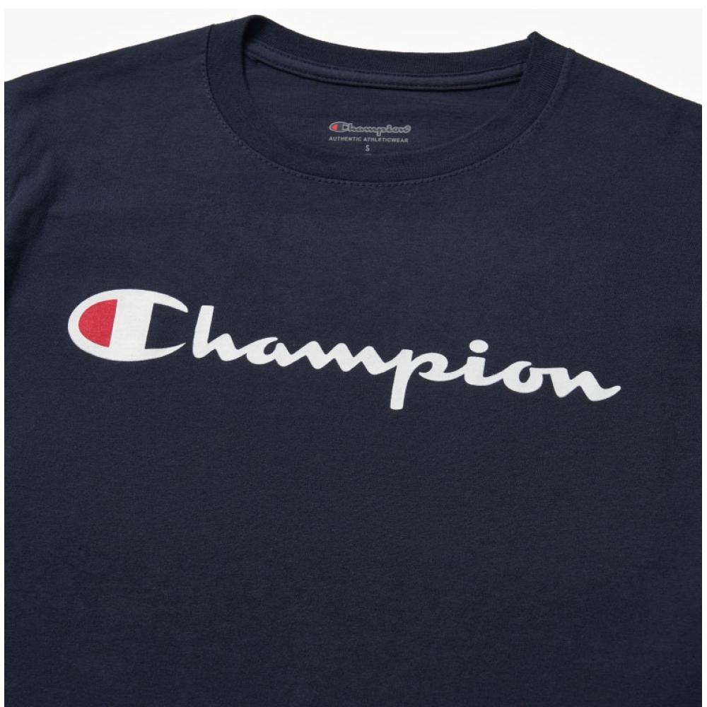 Champion Gt78h Y06794 031 ClaSSic Script Graphic Logo Men S Long Sleeve Tee