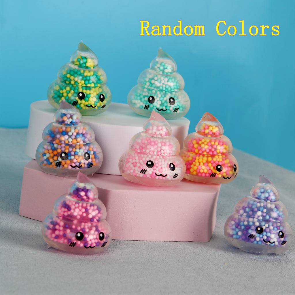Игрушки Мини Эластичные Squishy в Форме Какашек Сенсорный Мячик-Антистресс Разноцветная Синтетическая Резина Игрушка-Антистресс