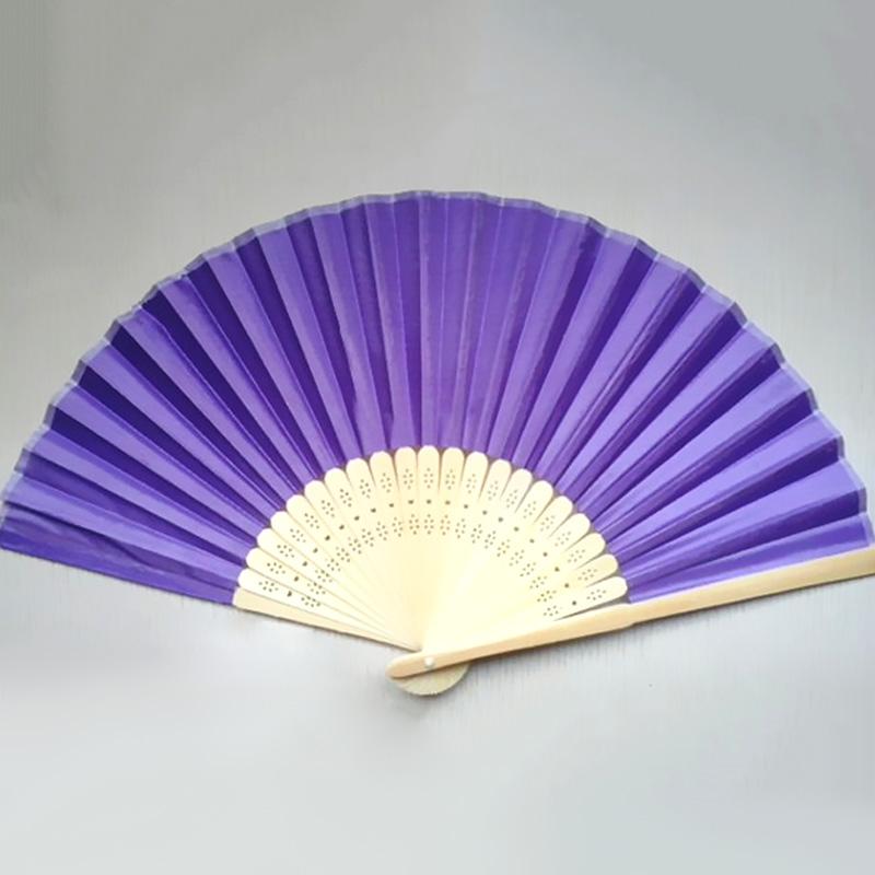 White Paper Hand Fan DIY Blank Folding Fan Vintage Chinese Style Solid Color Dance Wedding Party Bamboo Folding Fans Crafts Art