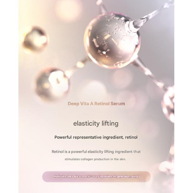 Medicube Глубокий укрепляющий лифтинг-набор (Глубокая сыворотка с ретинолом Vita A 30 мл + Глубокий лифтинг-пептидный крем для глаз 30 мл) (7 вариантов)