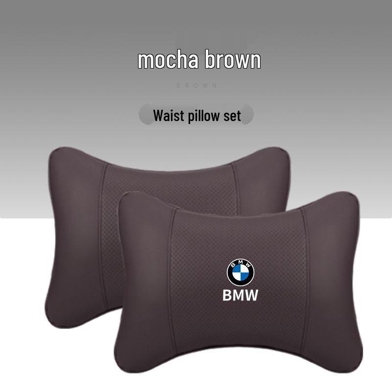Подушка для подголовника и поясничной поддержки BMW - Подходит для X1, X3, X5 и 1/3/5/7 Серии для защиты шеи и декора салона