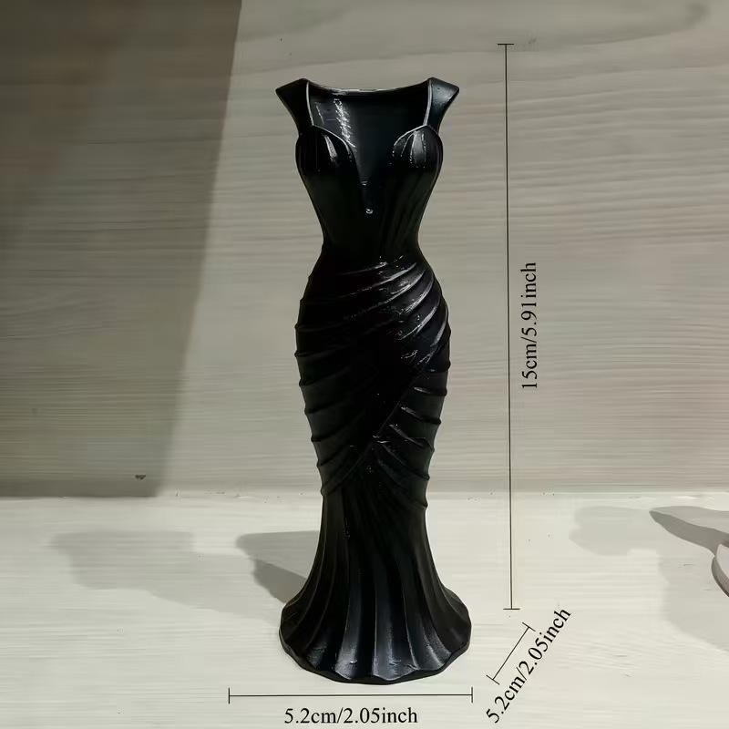 Вазы для цветов в форме платья, 3D-печать, цветок, витой дизайн, минималистичный стиль, элегантное платье-ваза, декор для цветочной композиции