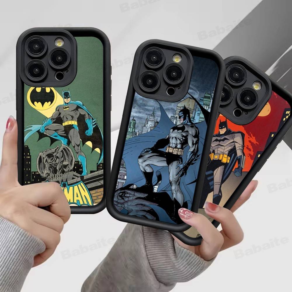 Чехол для телефона W-Batmans-r для iPhone 17 16 15 14 13 12 11 Pro Max Plus Mini Счастливым покрытием