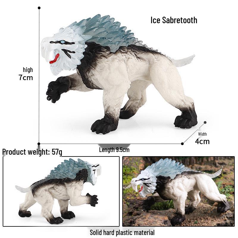 Dinosaur & Dragon Plastic Toy Set: Mythical Animal Figures for Kids