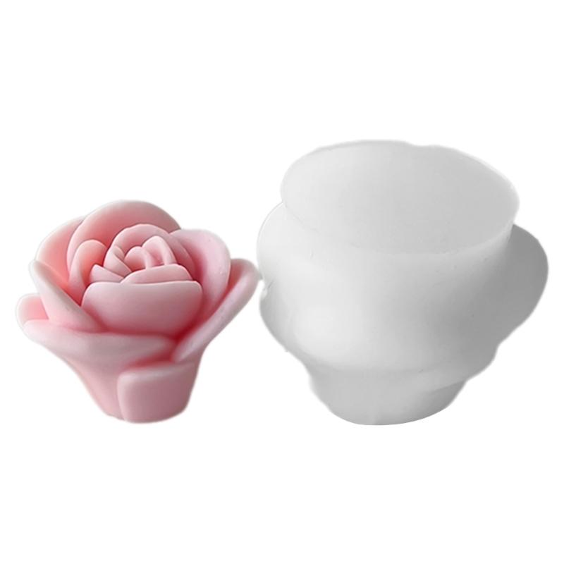 Гибкая силиконовая форма в форме цветка розы восковые свечи формы ароматизированные ароматерапевтические формы украшения ручной работы