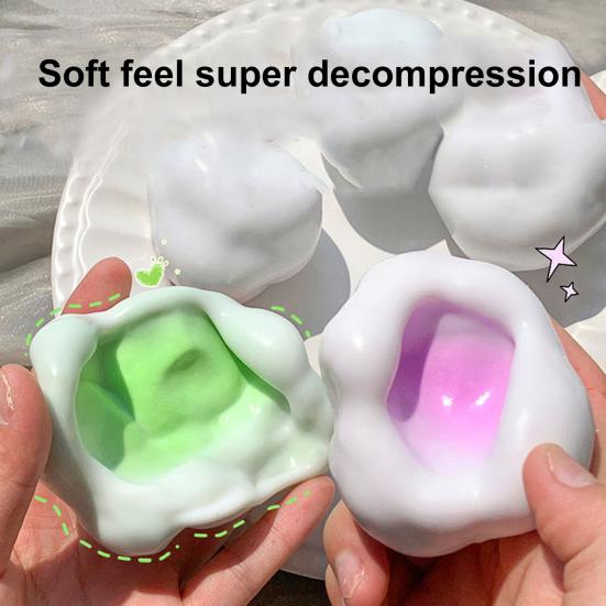 Мяч для снятия стресса, сенсорная игрушка, снимающая тревогу, сжимающая игрушка для детей, подростков и взрослых, переносная мягкая цветная игрушка для снятия стресса из термопластичной резины