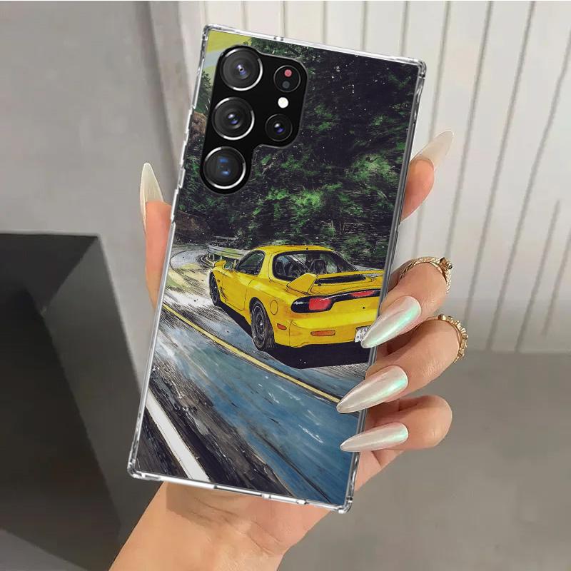 Крутой чехол для телефона JDM Car RX7 для Samsung Galaxy S26 S24 S23 Ultra S25 Edge S22 S21 Plus S20 FE + Мягкая печать Чехол Funda Galaxy S2