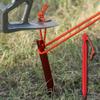 Outdoor Tent Triangular Ground Nail 18cm Camping Leisure Canopy Aluminum Alloy Ground Nail Windproof Reinforcement Ground Nail with Rope