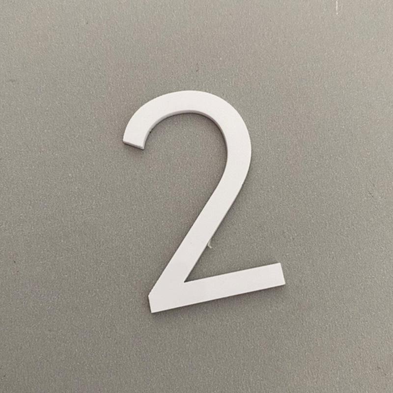 1PC Self Adhesive Door Number Acrylic Plate Address Plaque Mailbox Sign Sticker House Number