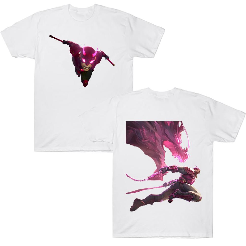 Rivals Daredevil Tees Дуэлянт Герой Daredevil Графические футболки Унисекс Одежда Смешные футболки с круглым вырезом Хлопок Топы с коротким рукавом