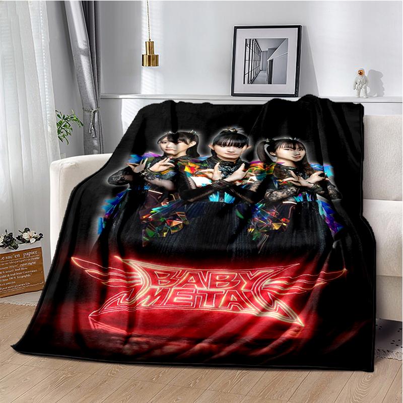 Pop Metal Band Throws Blanket for Kids Couch Sofa Travel Home Picnic Hiking Bed Beding Super Soft Flannel Blanket birthday gift