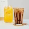 360мл/365мл Кофейные чашки из рифленого стекла Чашка для латте Чашка для сока Бытовая чашка Чашка для молочного чая Простые и прозрачные Бутылки для воды Посуда для напитков