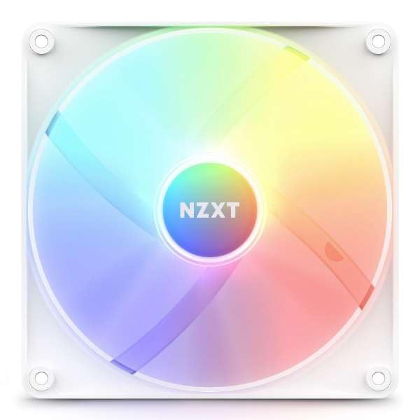 NZXT F140RGB 140mm RGB CORE White PC Case Fan 3784 RF-C14SF-W1