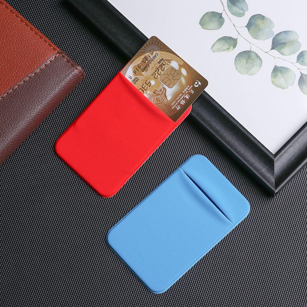 Stretch Fit most Phone Phone Card Holder Adhesive Case Cellphone Pocket Cell Phone WalletSticker