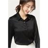 Satin Mulberry Silk Heavy Silk Shirt Women's Shirt Long-sleeved Blouse Commuter Solid Color Professional Wear