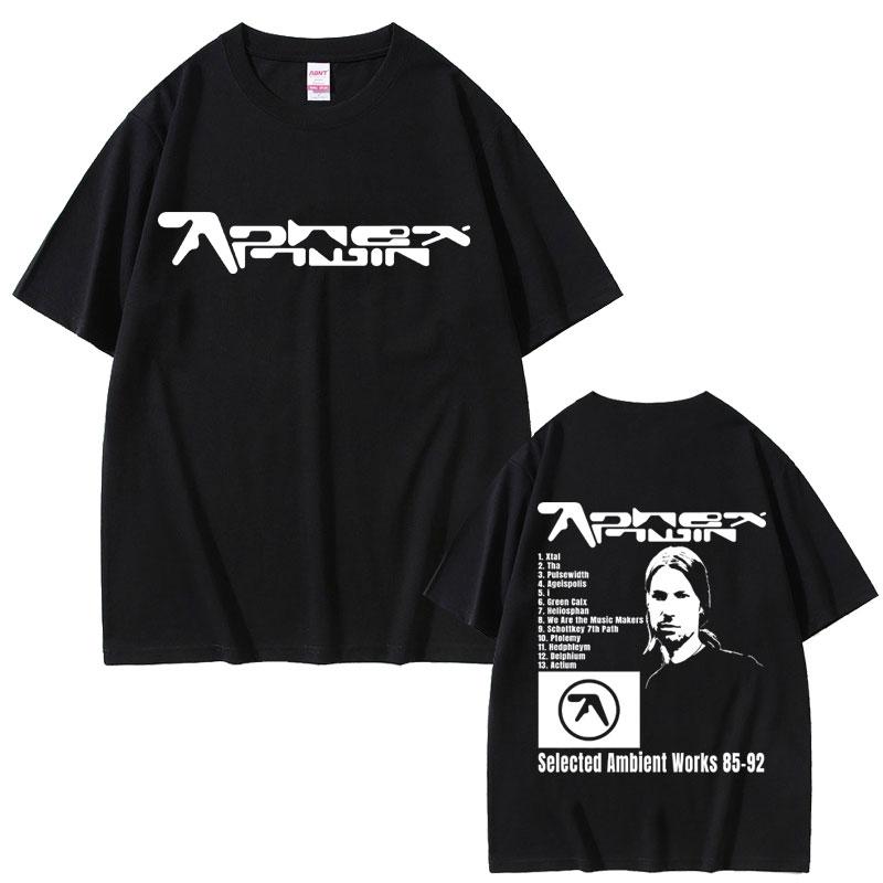 Aphex Twin Selected Ambient Works 85 92 Graphic Tshirt Unisex Women Fashion Vintage Oversized T Shirt Unisexs Casual Cotton Tshirts