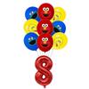Cartoon Sesames Street Birthday Party Decoration Elmo Disposable Party Plate Latex Balloons Tablecloth Baby Shower Party Supplie