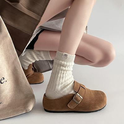 Туфли Baotou женские весна новые популярные ретро мода небольшая внутренняя высота увеличение универсальная обувь