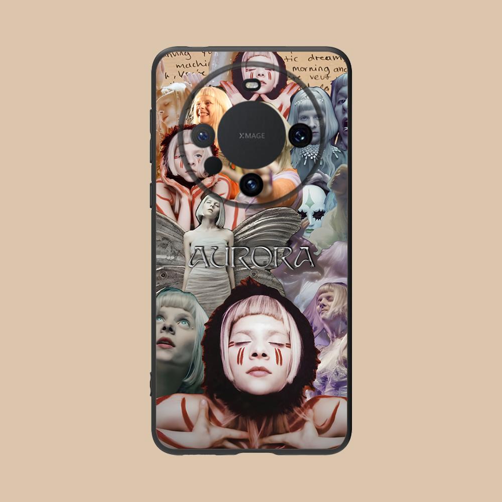 Aurora Aksnes Matte TPU Mobile Phone Case for Huawei Mate 60 50 40 30 20 10 Pro Plus Lite E 5G Colorful Printing Cover