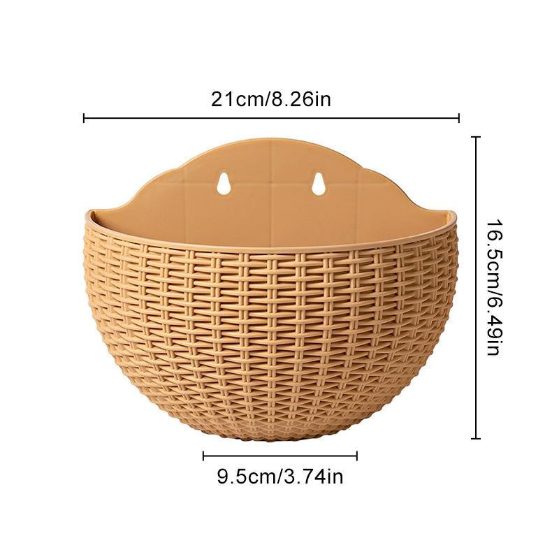 Настенный цветочный горшок, корзина, ваза, домашний сад, пластик, гидропонные украшения своими руками