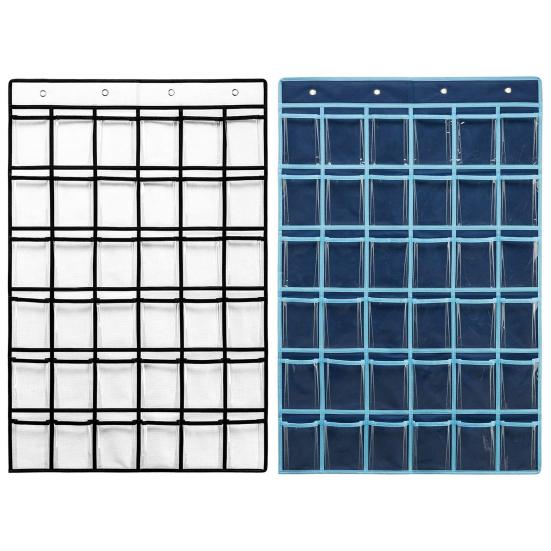 Classroom Hanging Organizer 36 Pocket with Number Stickers Cell Phone Stationery Storage Bag for Office Dorms Homes