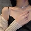 Блестящий хрустальный кулон-бабочка, колье, ожерелье со стразами, цепочка в стиле панк для девочек, женские свадебные украшения